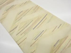 変わり横縞模様織出し袋帯